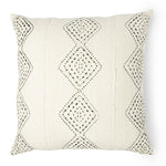 Everest Mud Cloth Pillow with Black Dots