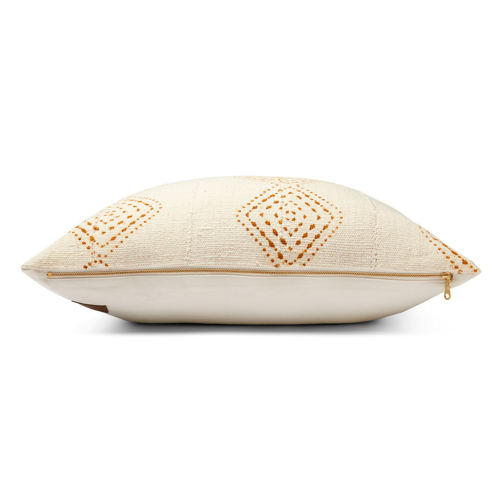 Mudcloth Pillow and Plant Cover Pairing- Everest Rust