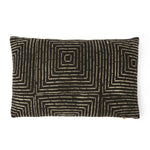 You'll enjoy this mudcloth pillow in black with white lines.